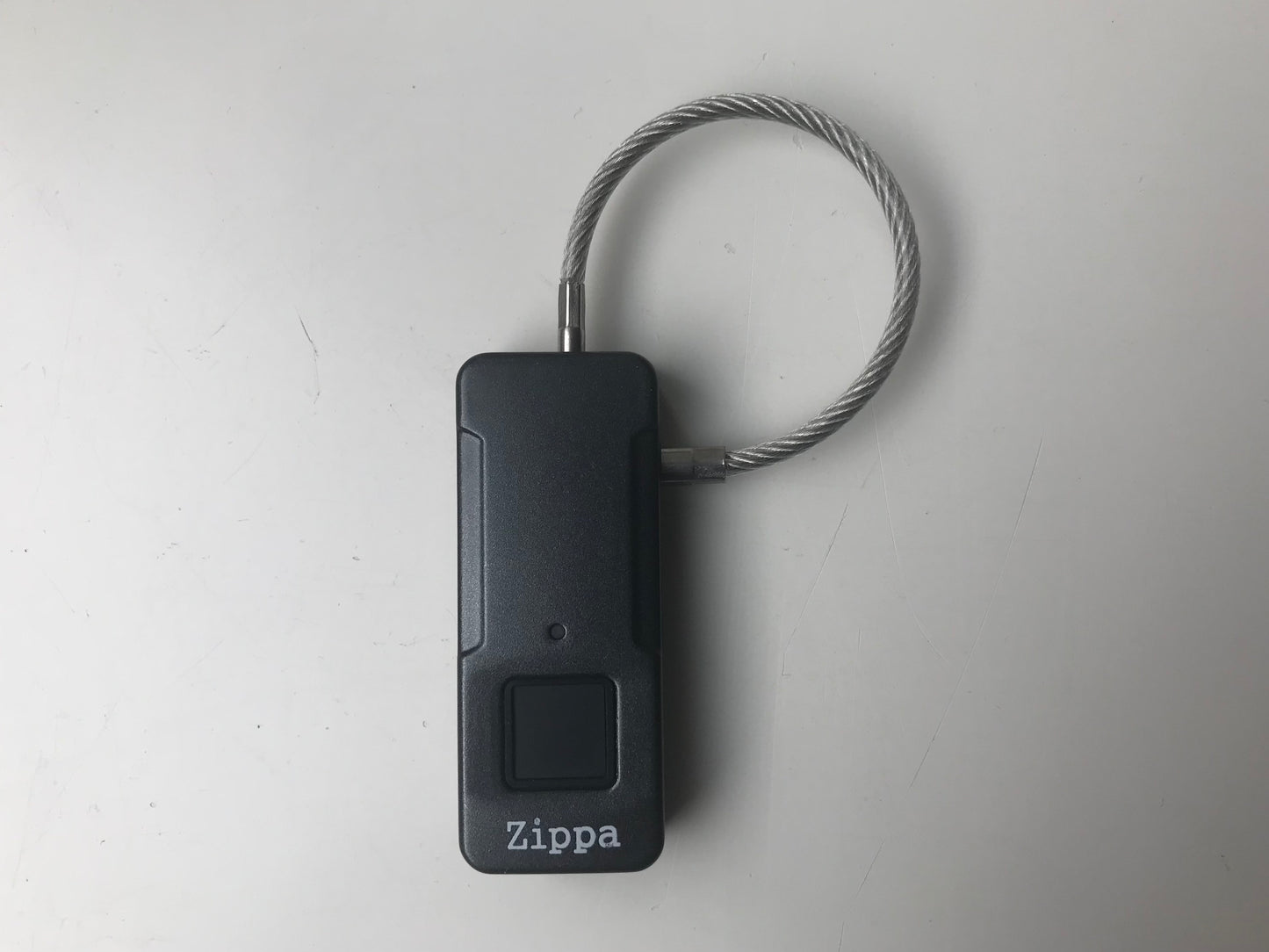 Zippa travel fingerprint padlock with flexible cable for luggage