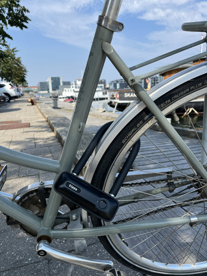 Fingerprint Bike U-Lock 147mm + FREE Padlock | Black Friday | Zippa